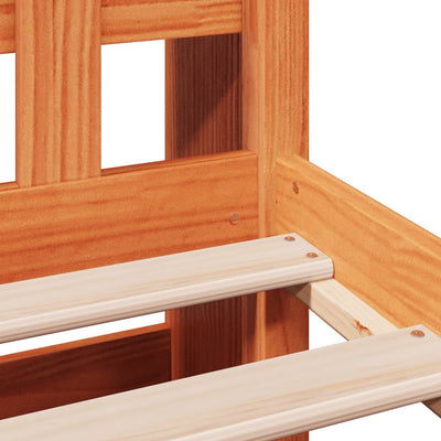 Vahanrusk sänky kirjahyllyllä ei patjaa Tisler 160x200cm (mänty)