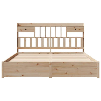 Sänky kirjahyllyllä ilman patjaa Verislava 180x200cm (mänty)