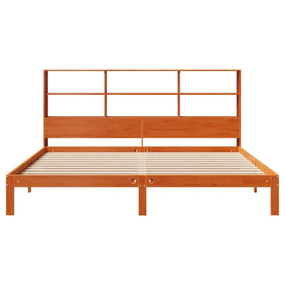 Vahanrusk sänky kirjahyllyllä ei patjaa Cioarca 180x200cm (mänty)