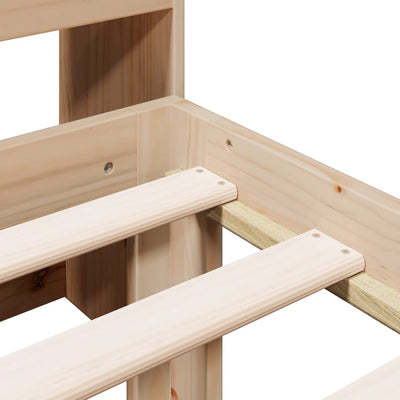 Sänky kirjahyllyllä ilman patjaa Nicky 90x200cm (mänty)