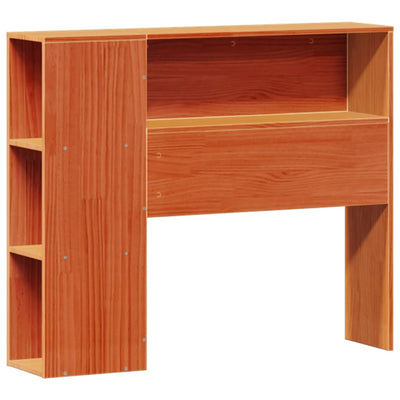 Sänky/kirjahylly ilman patjaa vahanruskea 75x190 cm täysi mänty
