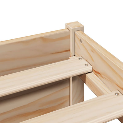 Sänky kirjahyllyllä ilman patjaa Eufrim 160x200cm (mänty)