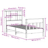 Vahanruskea sängynrunko ilman patjaa Dunu 75x190cm (mänty)