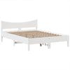 Valkoinen sängynrunko ilman patjaa Fanache 140x190cm (mänty)