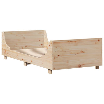 Sänky kirjahyllyllä ilman patjaa 100x200 cm täysi puu