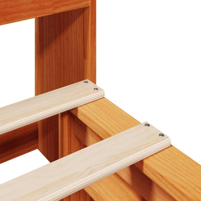 Vahanruskea sänky/kirjahylly ei patjaa Corneila 120x200cm (puu)