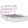 Sänky kirjahyllyllä ilman patjaa Corneila 140x200cm (puu)