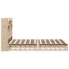 Sänky kirjahyllyllä ilman patjaa Bulucz 140x190cm (mänty)