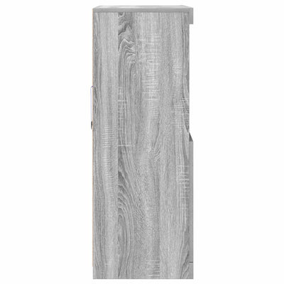 Senkki harmaa sonoma 81x37x100 cm tekninen puu