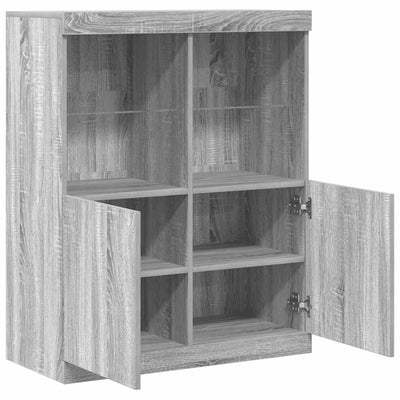 Senkki harmaa sonoma 81x37x100 cm tekninen puu