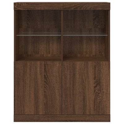 Senkki ruskea tammi 81x37x100 cm tekninen puu