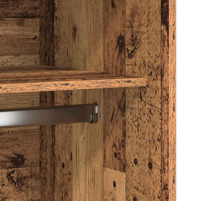 Vanha puu vaatekaappi Onal 100x50x200cm (puinen)