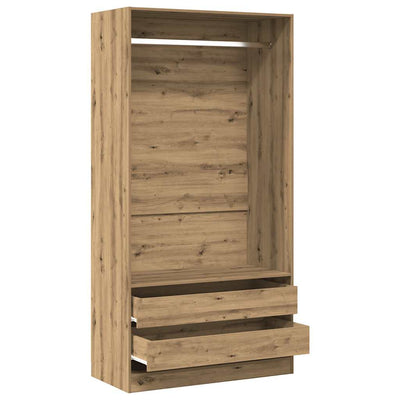 Käsityöläinen tammi vaatekaappi Onal 100x50x200cm (puinen)