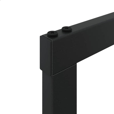 Musta polttopuuteline Enon 55x30x61cm (teräs)