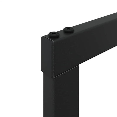 Musta polttopuuteline Enon 55x30x116cm (teräs)