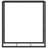 Polttopuuteline musta 110x30x116 cm teräs