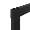 Polttopuuteline musta 100x30x209 cm teräs