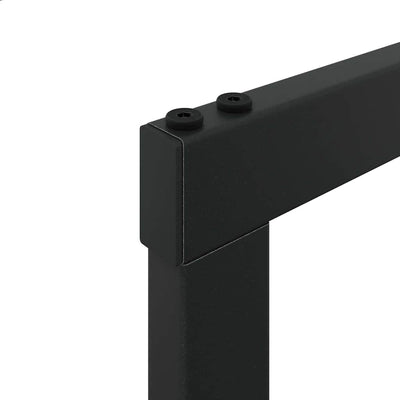 Polttopuuteline musta 100x30x209 cm teräs