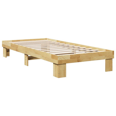 Sängynrunko ilman patjaa 90x200 cm massiivipuutammea