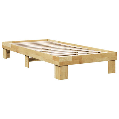 Sängynrunko ilman patjaa 75x190 cm massiivipuutammea