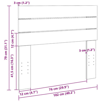 Sängynpääty Evis 100cm (massiivipuutammea)