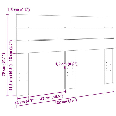 Sängynpääty 120 cm massiivipuutammea