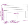 Sängynpääty 135 cm Massiivipuutammea