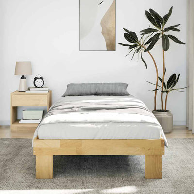 Sängynrunko ilman patjaa 80x200 cm massiivipuutammea