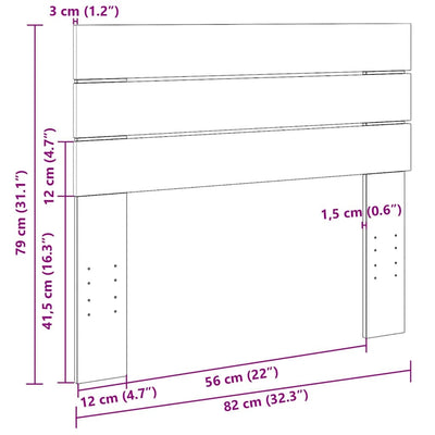 Sängynpääty Evis 80cm (massiivipuutammea)