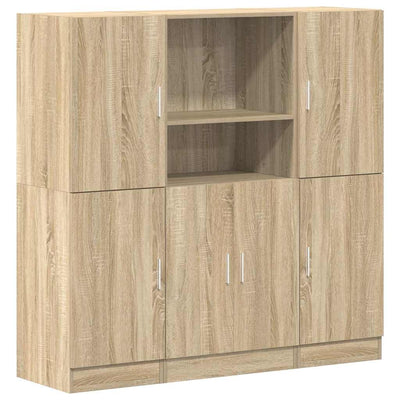 3-osainen keittiökaappisarja Sonoma Oak Engineered Wood