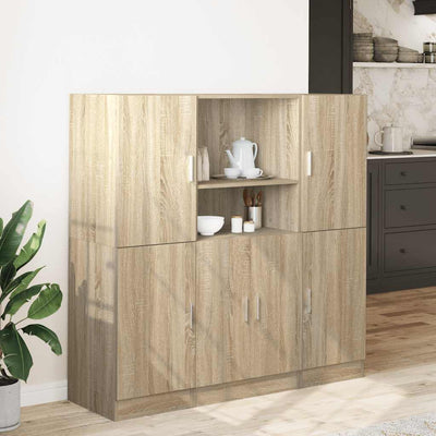 3-osainen keittiökaappisarja Sonoma Oak Engineered Wood