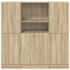 3-osainen keittiökaappisarja Sonoma Oak Engineered Wood