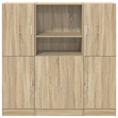 3-osainen keittiökaappisarja Sonoma Oak Engineered Wood