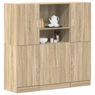 3-osainen keittiökaappisarja Sonoma Oak Engineered Wood