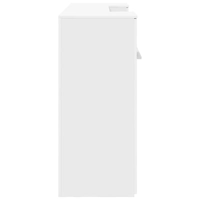 Valkoinen vastaanottopöytä Avramut 200x50x103,5cm (puinen)