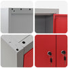 Työkalukaappi Punainen ja harmaa 100 x 20 x 55 cm Teräs
