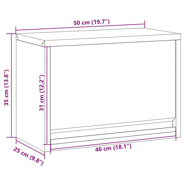 Työkalukaappi Mustat ja harmaa 50 x 25 x 35 cm Teräs