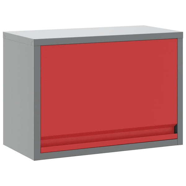 Työkalukaappi Punainen ja harmaa 50 x 25 x 35 cm Teräs