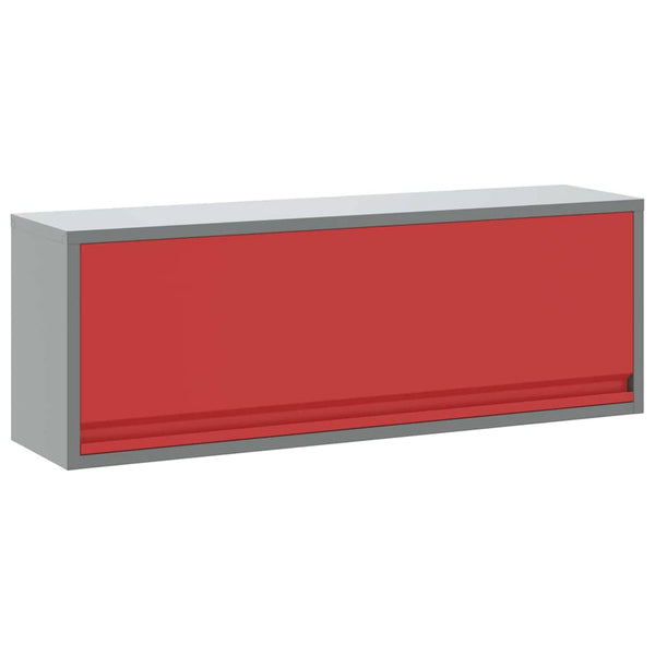 Työkalukaappi Punainen ja harmaa 100 x 25 x 35 cm Teräs