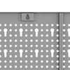 Työkaluseinäpaneeli 2 kpl Harmaa 100 x 1 x 60 cm Teräs