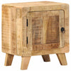 yöpöytäkaappi 2 kpl 40x32x46 cm massiivipuuta karkea mango