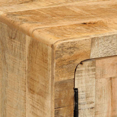 Yöpöytäkaappi Gianinio 40x32x46cm (2 kpl massiivipuuta karkea mango)