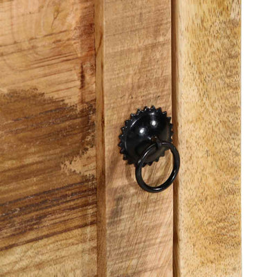 Yöpöytäkaappi Gianinio 40x32x46cm (2 kpl massiivipuuta karkea mango)