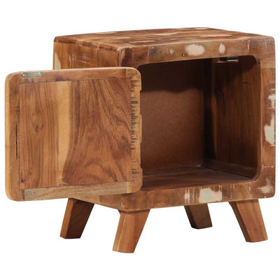 yöpöytäkaappi 2 kpl 40x32x46 cm massiivipuu kierrätetty