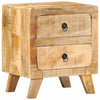 Karkea mango yöpöytäkaappi Constantineveraldo 40x32x46cm (massiivipuuta)