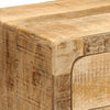 yöpöytäkaappi 2 kpl 40x32x46 cm massiivipuuta karkea mango