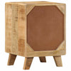 yöpöytäkaappi 2 kpl 37x32x50 cm massiivipuuta karkea mango