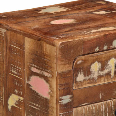 Yöpöytäkaappi Lucsuta 37x32x50cm (2 kpl massiivipuu kierrätetty)