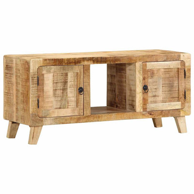 TV-kaappi 105x46x32 cm Massiivipuuta Karkea Mango