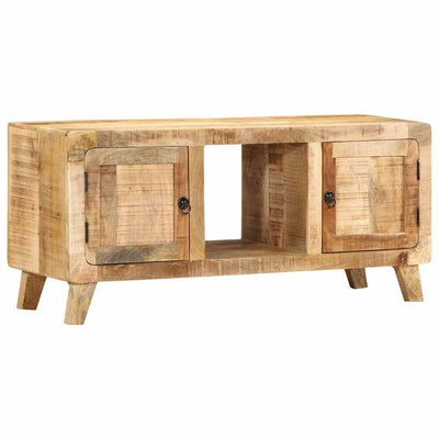 TV-kaappi 105x46x32 cm Massiivipuuta Karkea Mango